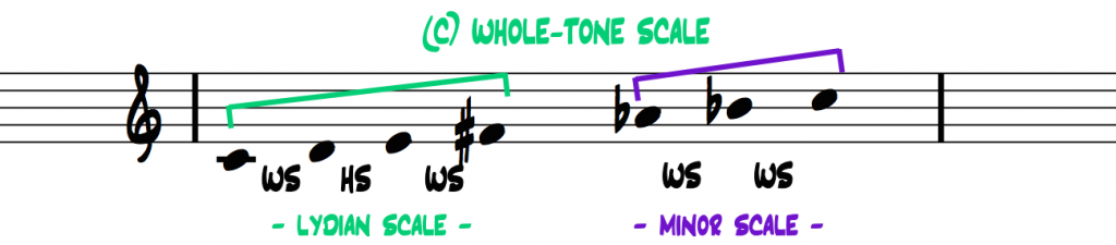 C-whole-tone-scale-interval-pattern-2-halves