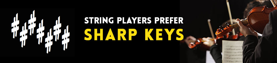 String-players-prefer-sharp-keys