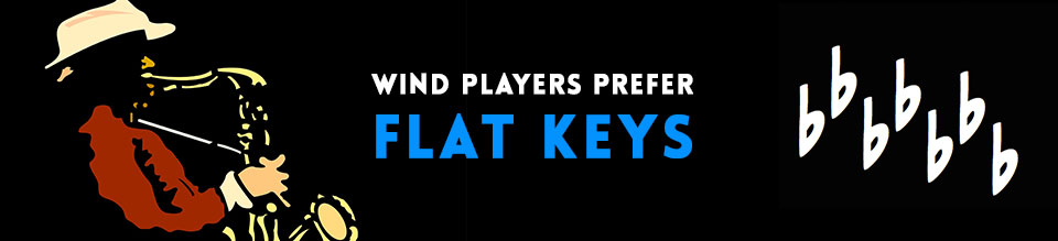 Wind-players-prefer-flat-keys